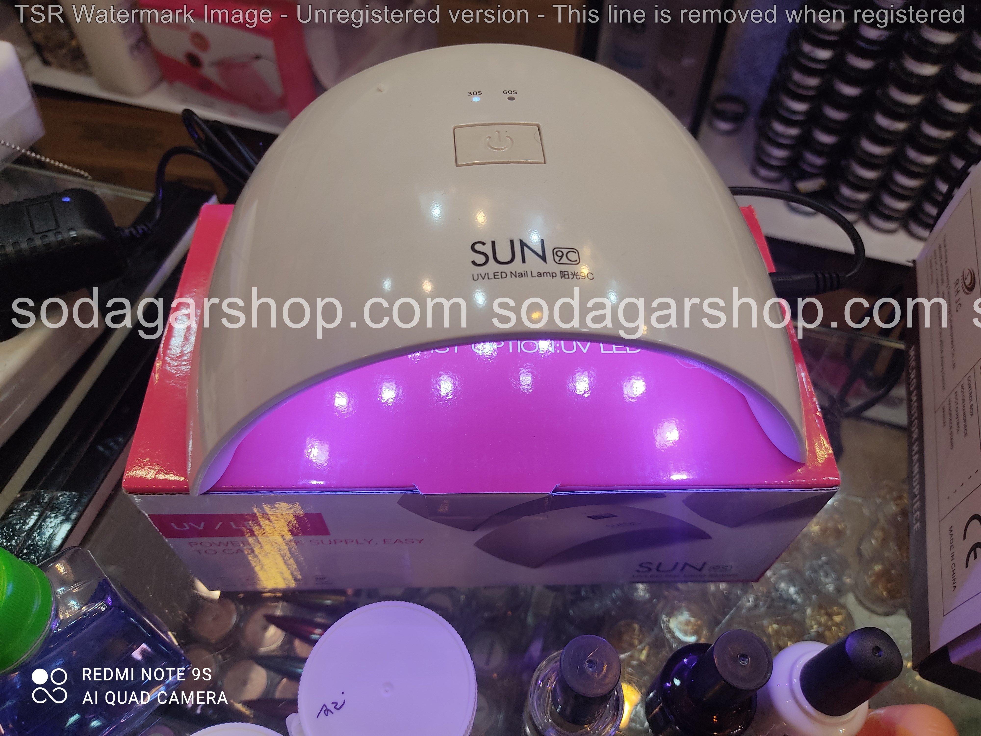 دستگاه یووی ال ای دی سان لاک خشک کن UV – LED ناخن 24 وات مدل 9C سان - SUN