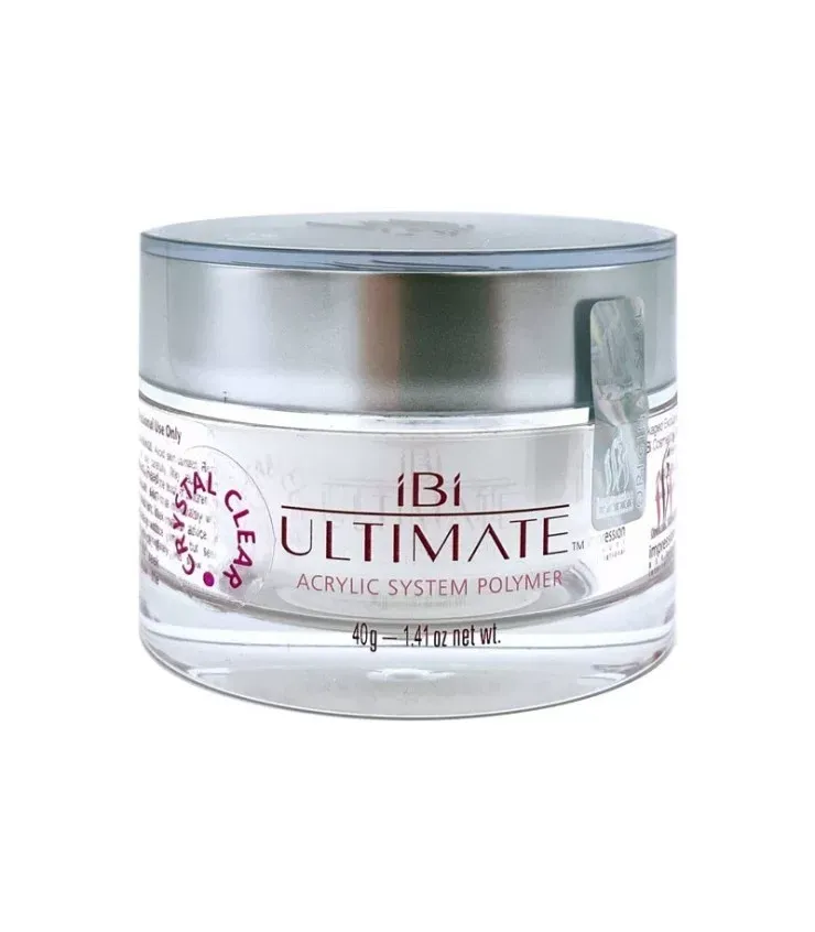 پودر کاشت ناخن آی بی آی IBI CRYSTAL CLEAR 40gr