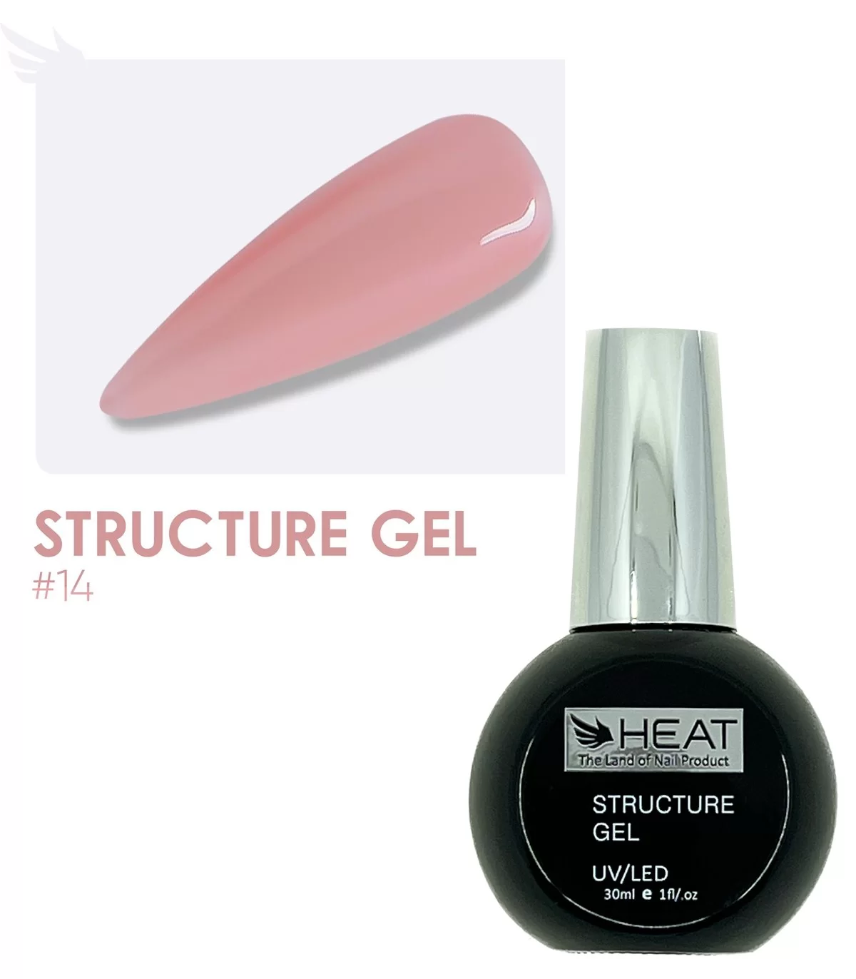 رابر بیس هلویی 30 میل هیت HEAT STRUCTURE GEL 14