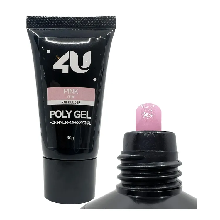 پلی ژل کاشت ناخن صورتی فوریو (30گرم) 4U PINK 01