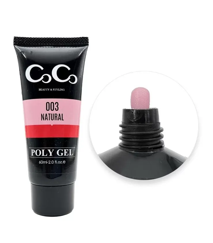 پلی ژل کاشت ناخن کوکو COCO 60ml نچرال - کد 003