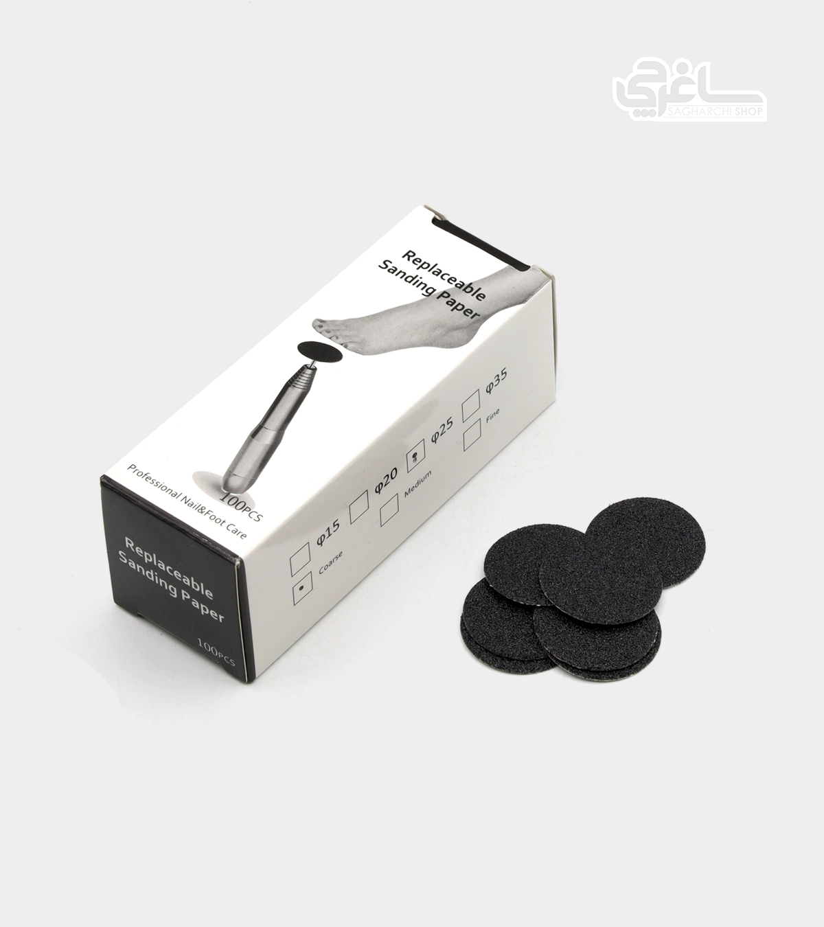 سر سوهان دیسکی پدیکور ناخن