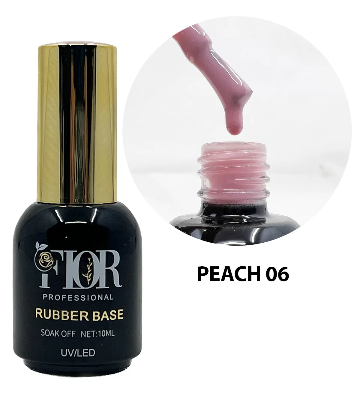 رابر بیس هلویی فلور - FLOR PEACH 06