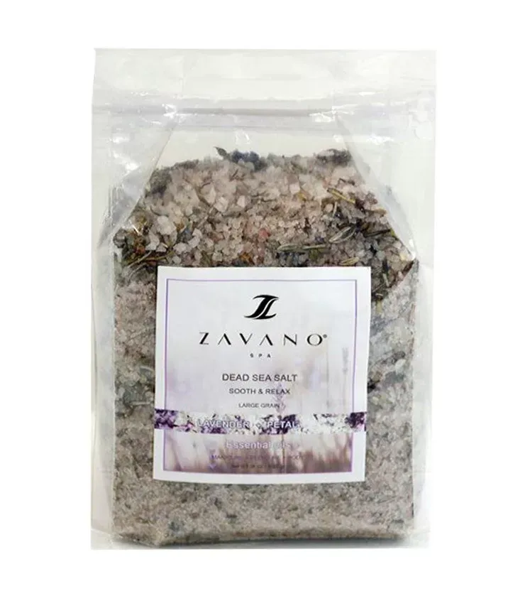 نمک دریایی 1020 گرم زاوانو ZAVANO - اسطوخودوس حاوی گل خشک