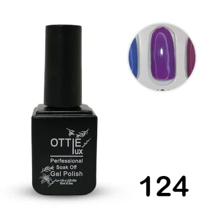 لاک ژل 15 میل اوتی لوکس OTTIE LUX کد 124