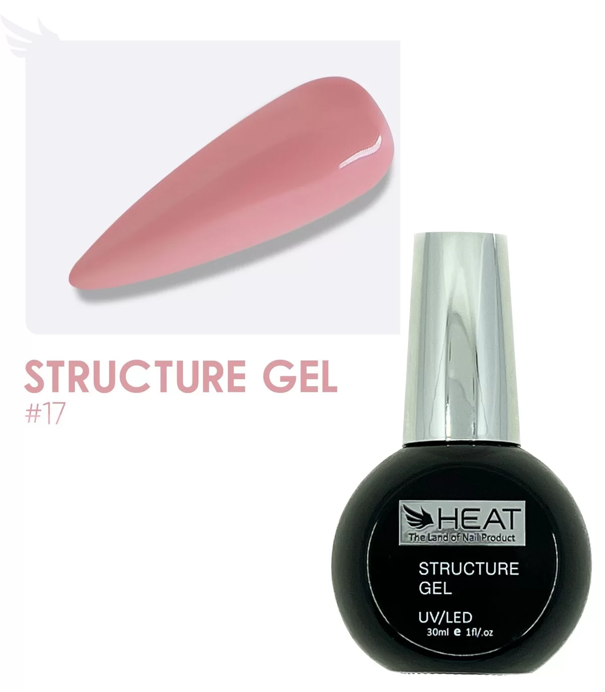 رابر بیس هلویی 30 میل هیت HEAT STRUCTURE GEL 17