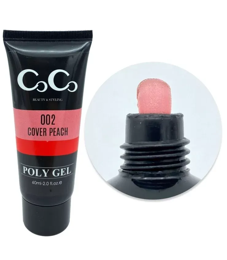 پلی ژل کاشت ناخن کوکو COCO 60ml هلویی - کد 002